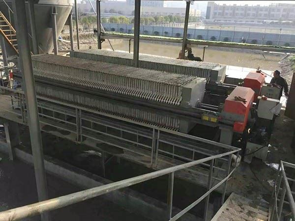 板框壓濾機使用現場